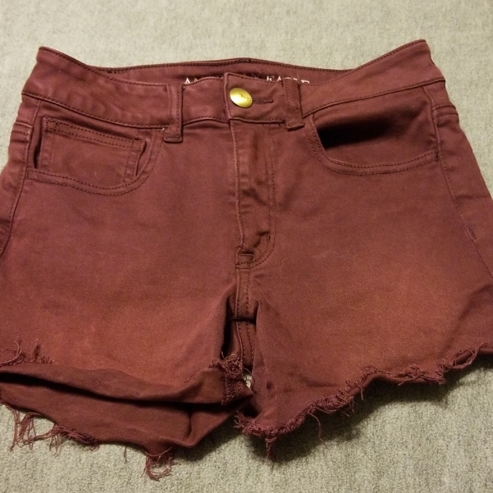AE Burgandy Shorts